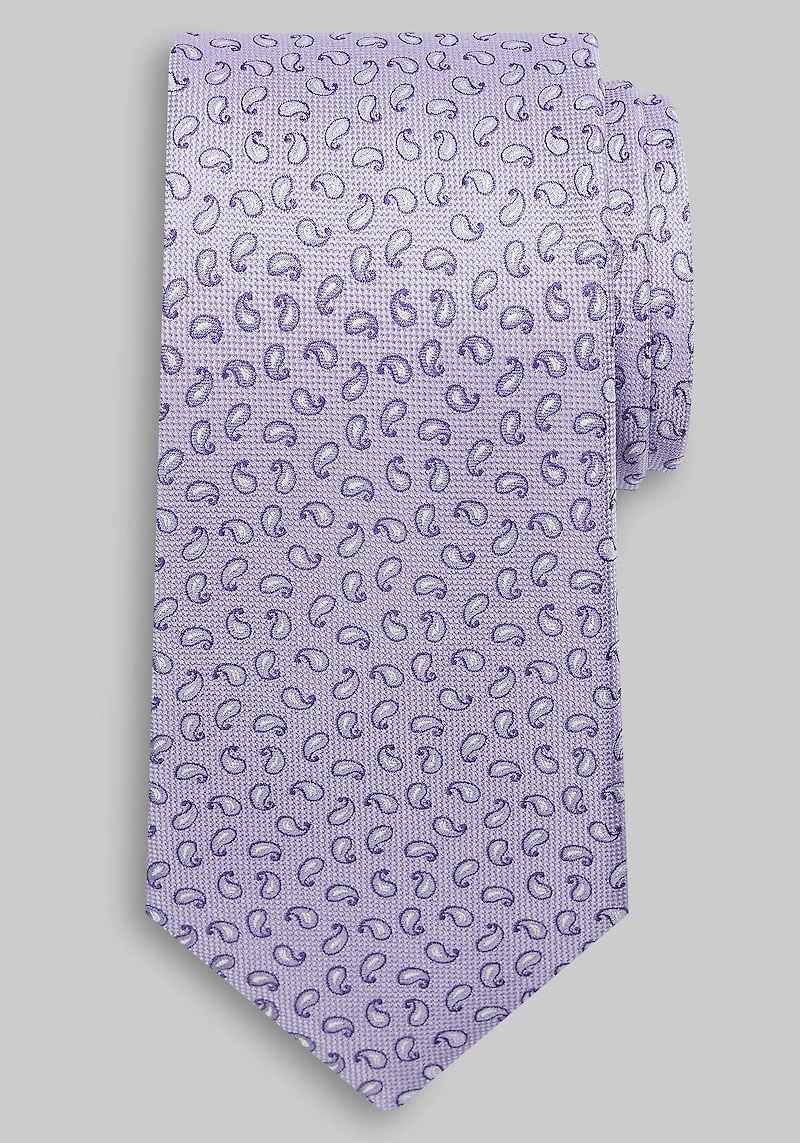 Men's Traveler Collection Mini Paisley Tie at Jos. A. Bank, Purple,