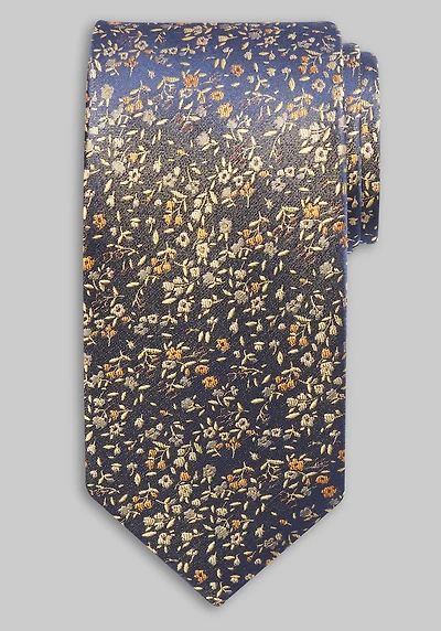 Men's Traveler Tonal Floral Tie at Jos. A. Bank, Gold,