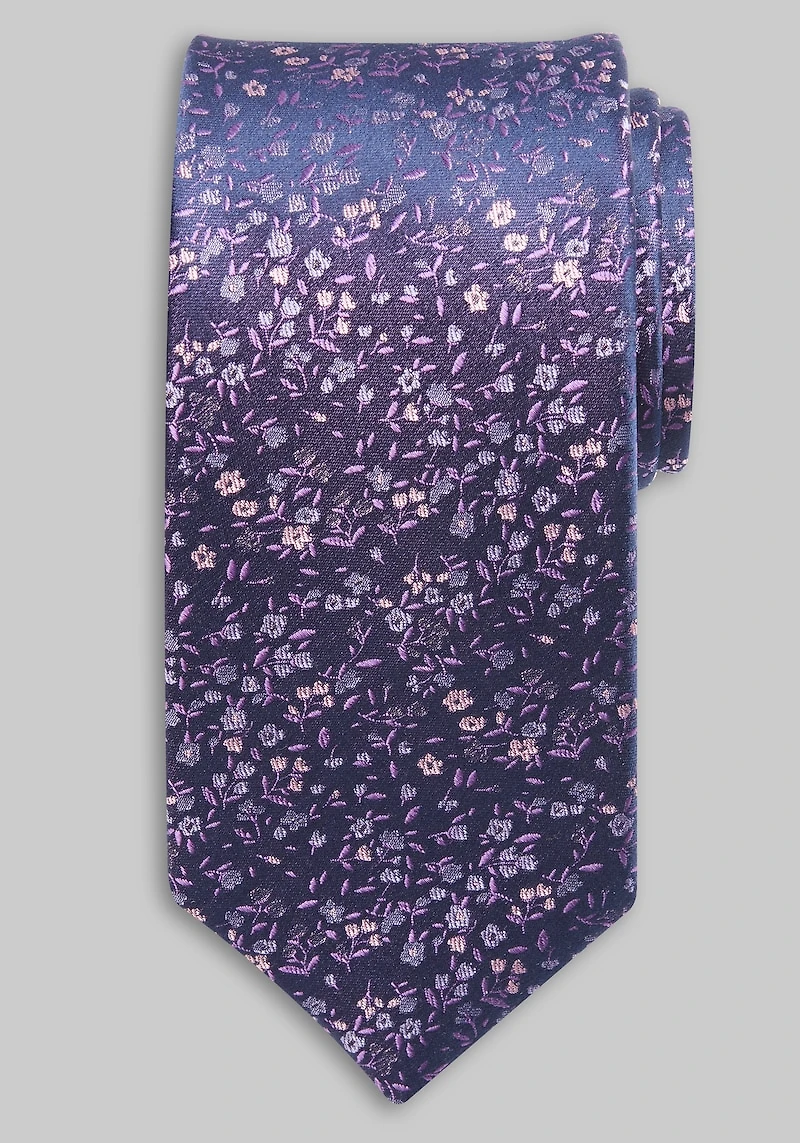 Men's Traveler Tonal Floral Tie at Jos. A. Bank, Purple,