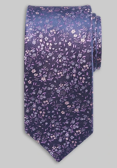 Men's Traveler Tonal Floral Tie at Jos. A. Bank, Purple,