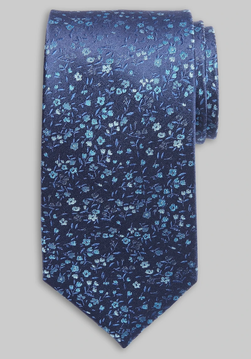 Men's Traveler Tonal Floral Tie at Jos. A. Bank, Blue,