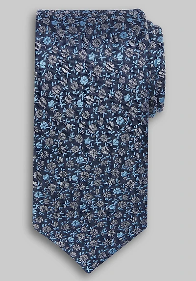 Men's Traveler Collection Chine Floral Tie at Jos. A. Bank, Blue,