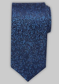 Men's Traveler Collection Foglie Floral Tie at Jos. A. Bank, Blue/Navy,