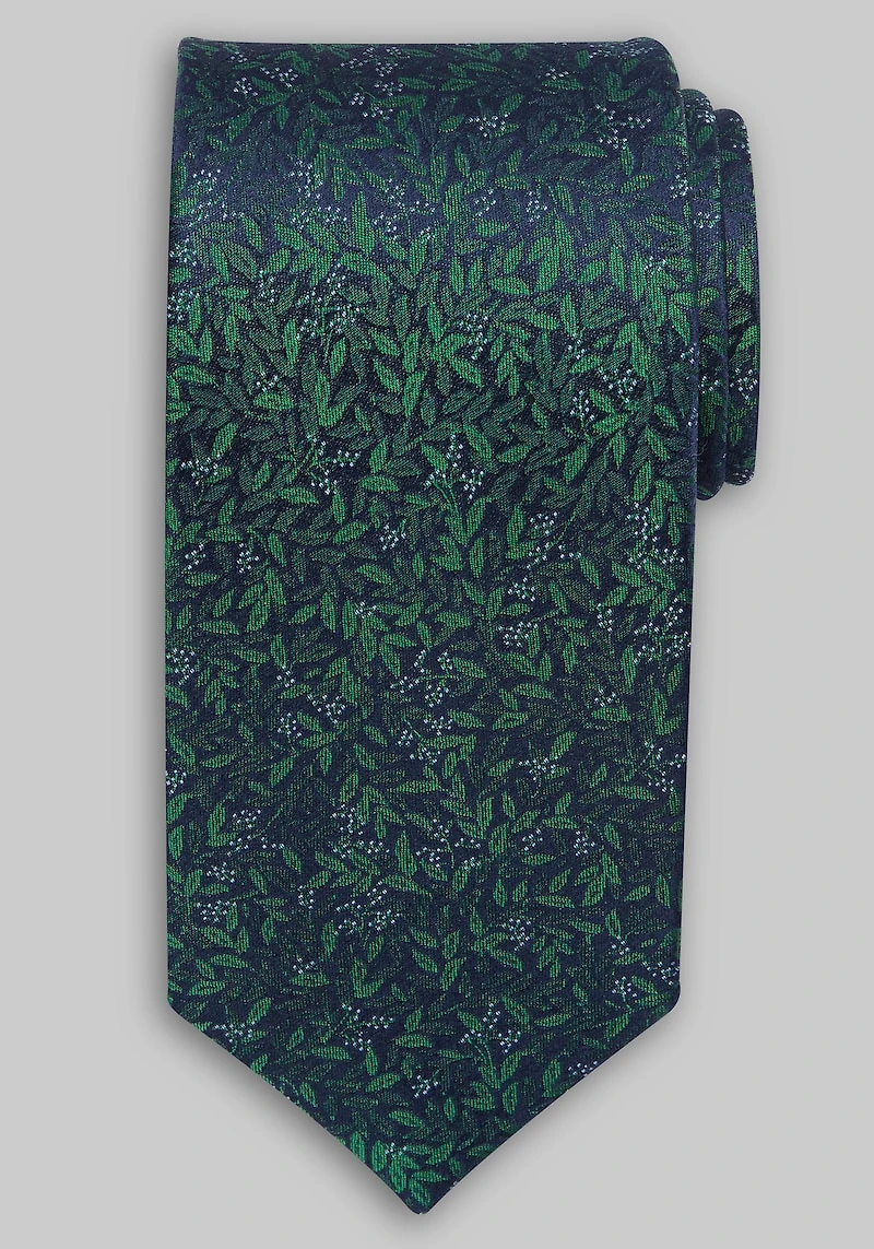 Men's Traveler Collection Foglie Floral Tie at Jos. A. Bank, Green,