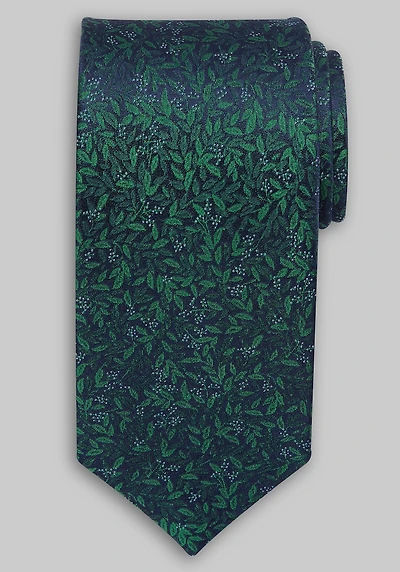 Men's Traveler Collection Foglie Floral Tie at Jos. A. Bank, Green,