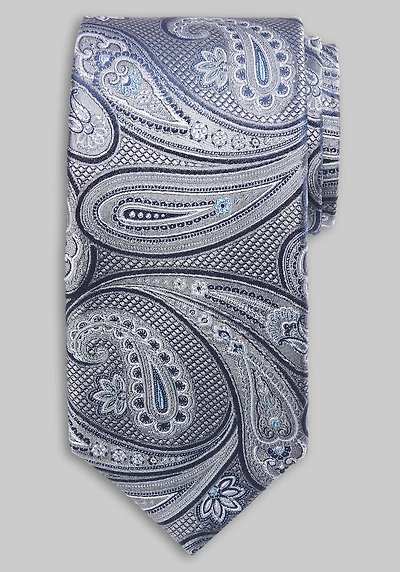 Men's Reserve Flowing Paisley Tie at Jos. A. Bank, Grey,