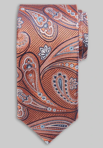 Men's Reserve Flowing Paisley Tie at Jos. A. Bank, Orange,