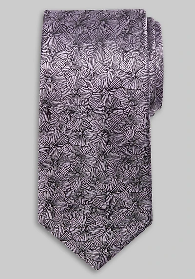 Men's Reserve Collection Floral Outline Tie at Jos. A. Bank, Lilac/Purple,