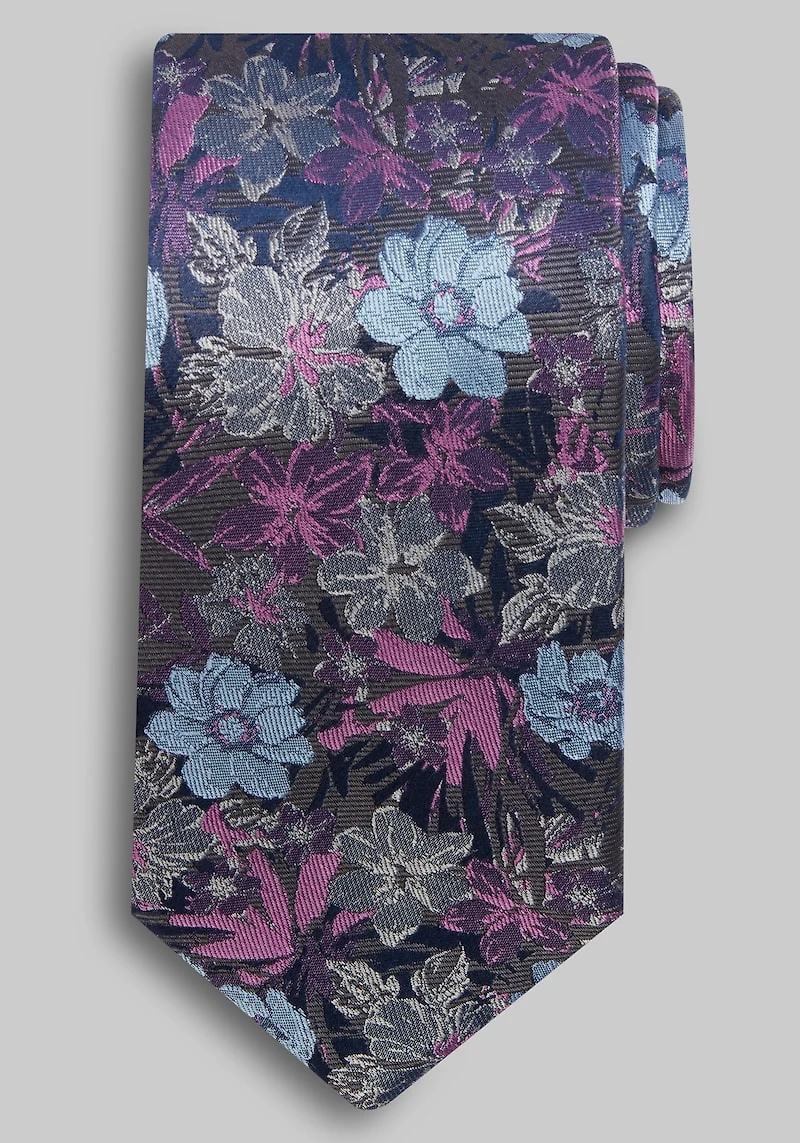 Men's Reserve Collection Tossed Floral Tie at Jos. A. Bank, Pink,