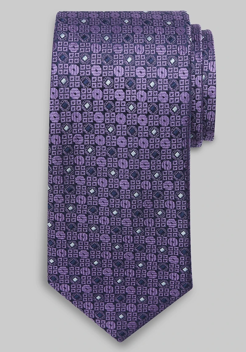 Men's Reserve Collection Geometric Tie at Jos. A. Bank, Purple,