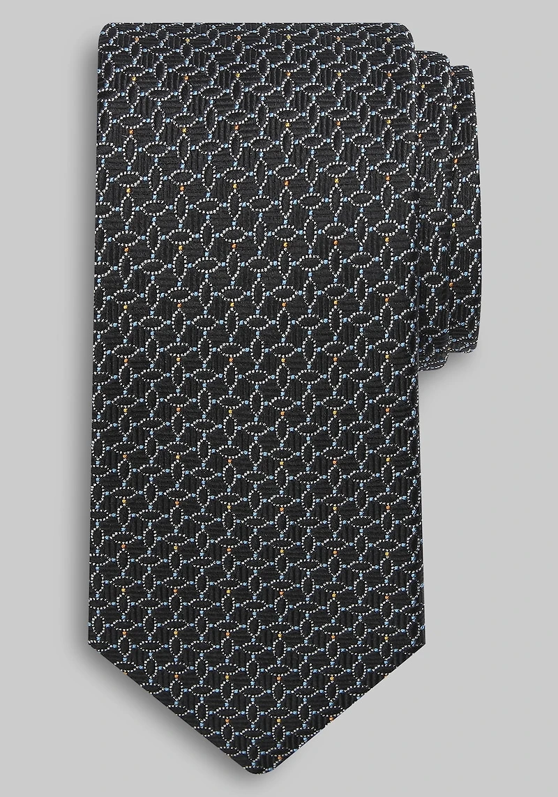Men's Reserve Collection Interlocking Neat Tie at Jos. A. Bank, Black,