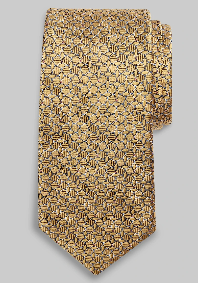 Men's Reserve Collection Interlocking Neat Tie at Jos. A. Bank, Gold,