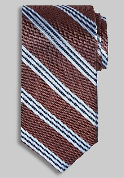 Men's Reserve Collection Triple Stripe Tie at Jos. A. Bank, Brown,
