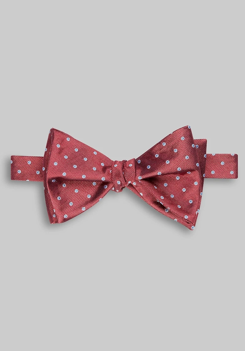 Men's Jos. A. Bank Halo Dot Pre-Tied Bow Tie at Jos. A. Bank, Red,