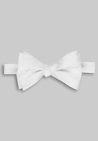 Men's Jos. A. Bank Solid Paisley Pre-Tied Bow Tie at Jos. A. Bank, Cream/White,