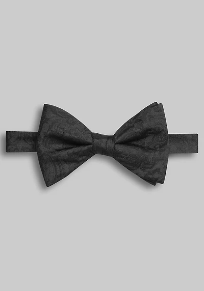 Men's Jos. A. Bank Solid Paisley Pre-Tied Big Bow Tie at Jos. A. Bank, Black,