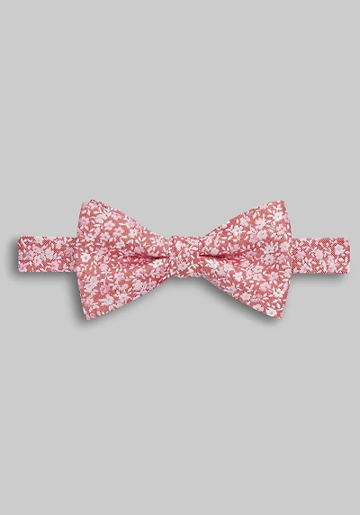 Men's Jos. A. Bank Small Floral Pre-Tied Bow Tie at Jos. A. Bank, Flame Red,