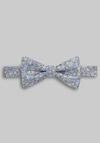 Men's Jos. A. Bank Small Floral Pre-Tied Bow Tie at Jos. A. Bank, Blue/Grey,