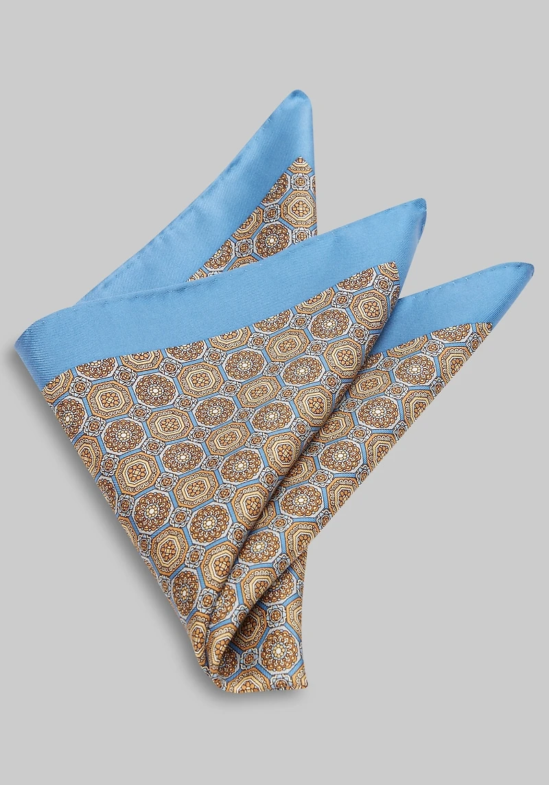 Men's Jos. A. Bank Medallion Pocket Square at Jos. A. Bank, Blue,