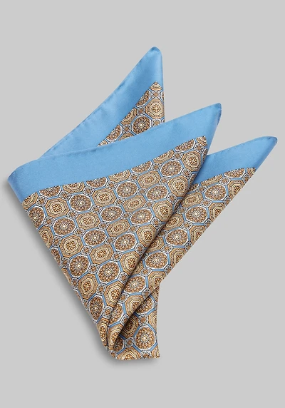 Men's Jos. A. Bank Medallion Pocket Square at Jos. A. Bank, Blue,