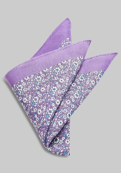 Men's Jos. A. Bank Crowded Floral Pocket Square at Jos. A. Bank, Lavender/Purple,