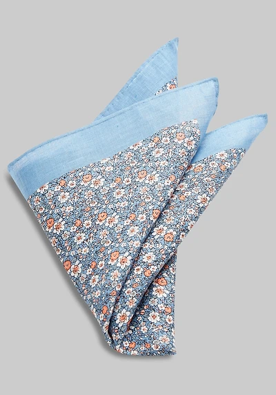 Men's Jos. A. Bank Crowded Floral Pocket Square at Jos. A. Bank, Blue/M.blue,