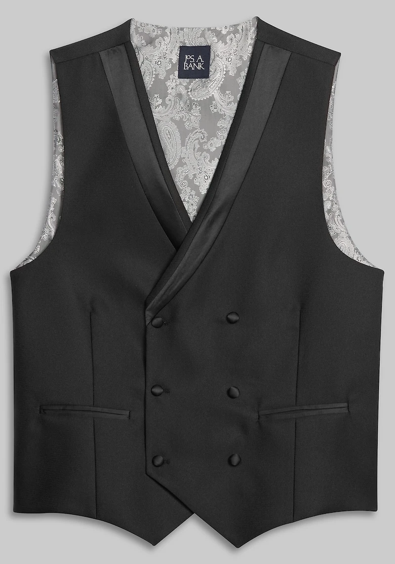 Men's Jos. A. Bank Faille Vest at Jos. A. Bank, Black