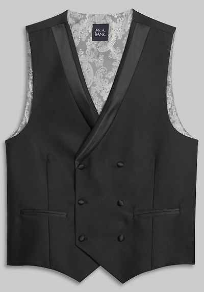 Men's Jos. A. Bank Faille Vest at Jos. A. Bank, Black
