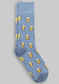 Men's Jos. A. Bank Beer Mug Socks at Jos. A. Bank, Blue/Chambray Heather,