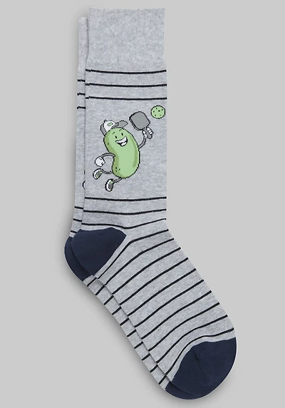 Men's Jos. A. Bank Pickleball Socks at Jos. A. Bank, Light Heather Grey,