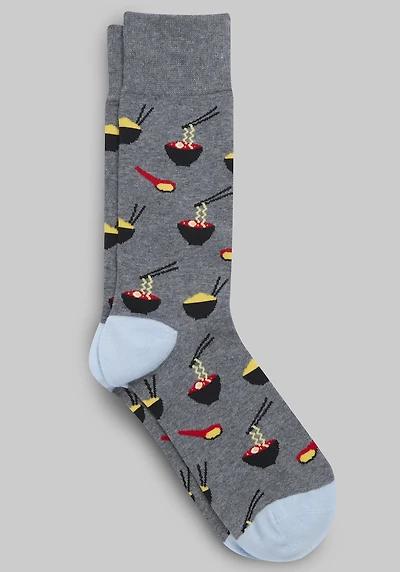 Men's Jos. A. Bank Ramen Socks at Jos. A. Bank, Medium Heather Grey,