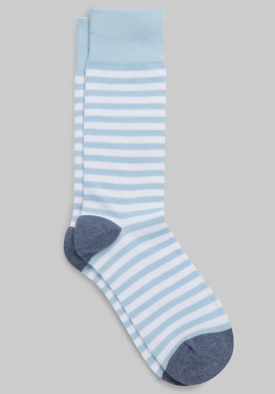 Men's Jos. A. Bank Simple Stripe Socks at Jos. A. Bank, Blue/Cerulean,