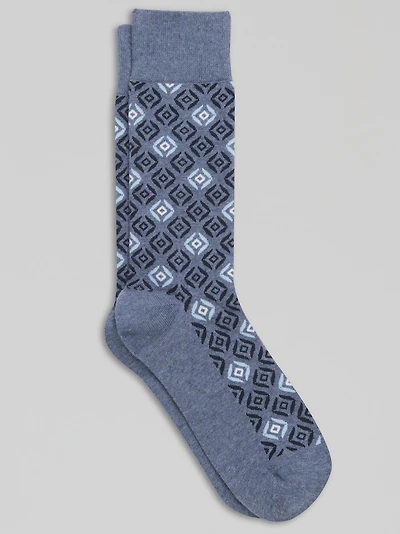 Men's Jos. A. Bank Ikat Socks at Jos. A. Bank, Blue/Denim Heather,