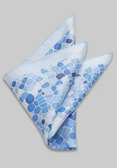 Men's Jos. A. Bank Watercolor Mosaic Pocket Square at Jos. A. Bank, Blue,