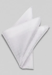 Men's Jos. A. Bank Solid Textured Flower Pocket Square at Jos. A. Bank, Cream/White,