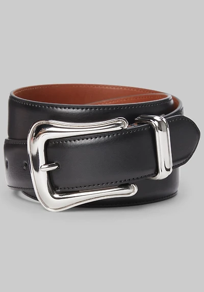 Men's Jos. A. Bank Western Leather Belt at Jos. A. Bank, Black