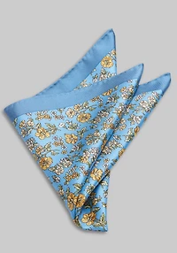Men's Jos. A. Bank Tossed Flowers Pocket Square at Jos. A. Bank, Blue/Yellow,