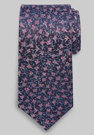 Men's Traveler Collection Floating Floral Tie at Jos. A. Bank, Pink,