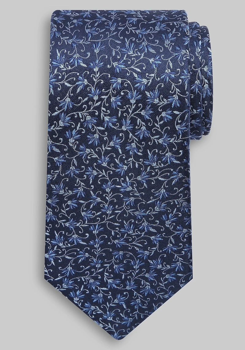 Men's Traveler Collection Floating Floral Tie at Jos. A. Bank, Blue,