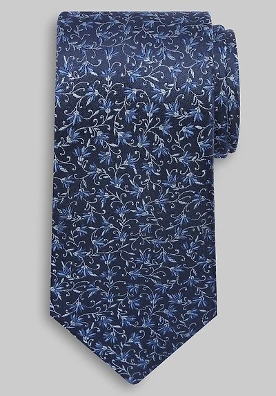 Men's Traveler Collection Floating Floral Tie at Jos. A. Bank, Blue,