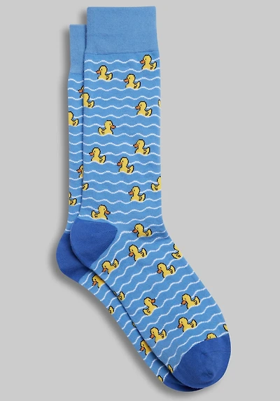 Men's Jos. A. Bank Rubber Duckie Socks at Jos. A. Bank, Blue/Marina,