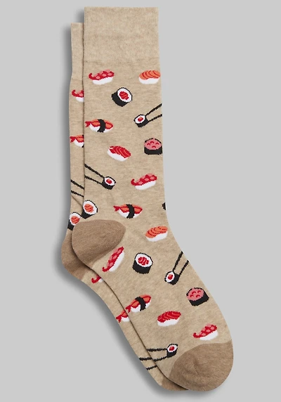 Men's Jos. A. Bank Sushi Socks at Jos. A. Bank, Oatmeal Heather/Tan,
