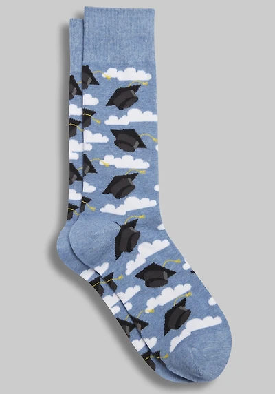 Men's Jos. A. Bank Graduation Cap Socks at Jos. A. Bank, Blue/Chambray Hthr,
