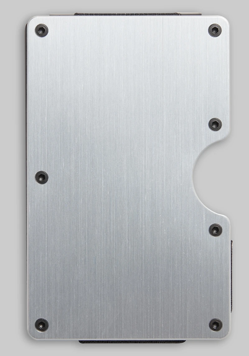 Men's Jos. A. Bank Brushed Aluminum Wallet at Jos. A. Bank, Metals/Silver,
