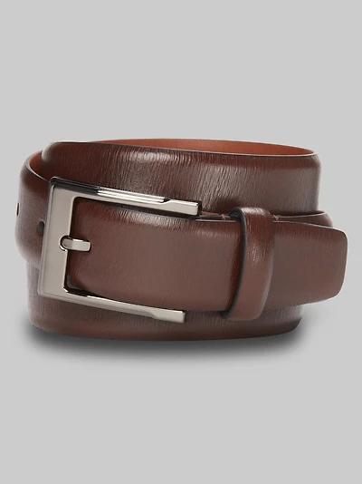 Men's Jos. A. Bank Burnished Edge Leather Belt at Jos. A. Bank, Brown