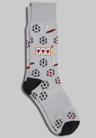 Men's Jos. A. Bank Gambling Performance Socks at Jos. A. Bank, Grey,
