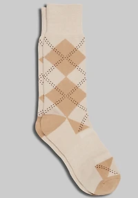 Men's Jos. A. Bank Argyle Performance Socks at Jos. A. Bank, Oatmeal/Tan,