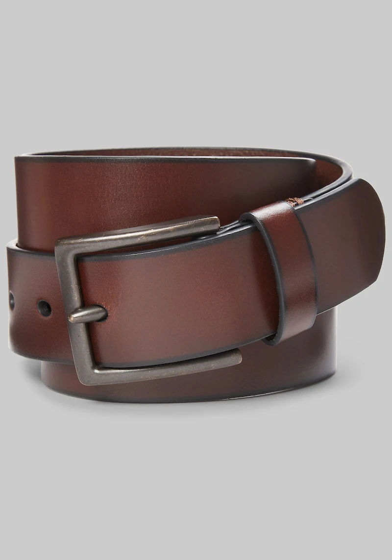 Men's Johnston & Murphy Burnished Leather Belt at Jos. A. Bank, Brown