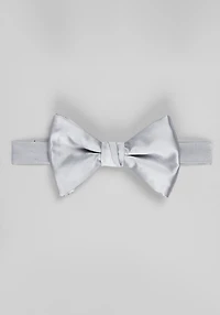 Men's Jos. A. Bank Solid Pre-Tied Bow Tie at Jos. A. Bank, Grey/Silver, 