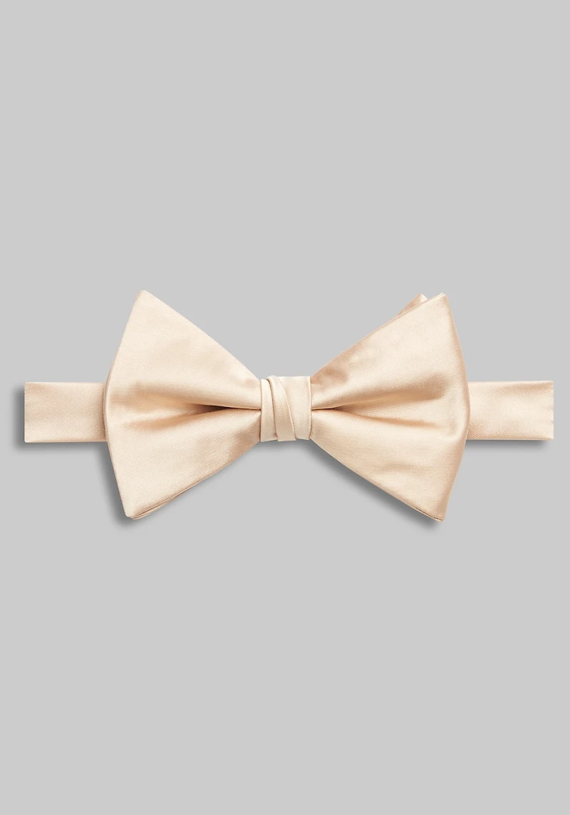 Men's Jos. A. Bank Solid Pre-Tied Bow Tie at Jos. A. Bank, Champagne/Tan,